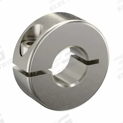 RULAND MANUFACTURING Shaft Collar: 1-Piece, Metric, Round, Clamp-On, 10 mm Bore Dia - Stainless Steel Shaft Collars