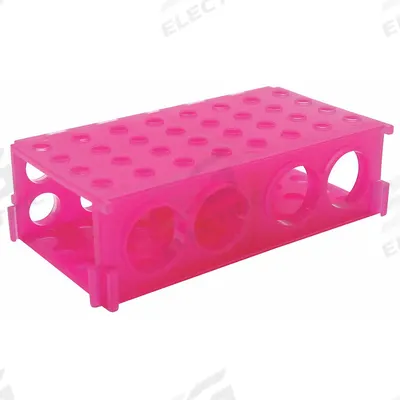 HEATHROW SCIENTIFIC Tube Rack: 2 1/8 in Overall Wd, 3 3/4 in Overall Ht, 6 7/8 in Overall Lg - Lab Storage Racks