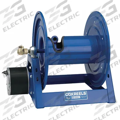 COXREELS Electric Motor Driven Hose Reel: 200 ft (1/2 in I.D.) - Electric Motorized Hose Reels