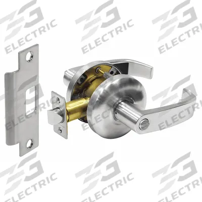 SARGENT Door Lockset: Privacy Lever Locksets, Chrome
