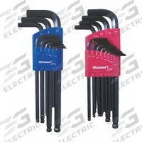 WESTWARD Hex Key Set: 16 or More Pieces, L, Metric and SAE, Single Ball End, Long, 22 Pieces, 2 Tips (MPN 2CYC7). Key specifications — attr1205553: Not Tether Capable; attr1205554: WESTWARD; attr1205568: Black Oxide; attr1293176: 16 or More Pieces.