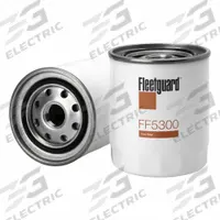 FLEETGUARD Automotive Fuel Filter: 13 in Overall Lg, 3 5/16 in Outside Dia, M20 x 1.5-6H Thread Size (MPN FF5300). Key specifications — attr1137520: BF1110; attr1137521: FF5300; attr434022: FLEETGUARD; attr1017112: Construction Equipment; attr1017113: Sdmo.