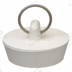 APPROVED VENDOR Drain Stopper: 1 1/2 in Overall Dia, Rubber, White, Push and Pull, 5 PK (MPN 1PPH4). Key specifications — Material: Rubber; Color: White; Brand: APPROVED VENDOR; Application: Sink.