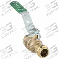 VIEGA PROPRESS Manual Two-Way Ball Valve: 1/2 in Size, Bronze, Straight, Press x FNPT, Two-Piece (MPN 79970). Key specifications — Brand: VIEGA PROPRESS; Handle: Locking Lever.