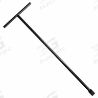 HYDRORAIN Steel Curb Key: For use with Curb Valve/Stop and Waste Valve/Water Meter, Rolled steel (MPN 53246). Key specifications — Brand: HYDRORAIN; Compatible Product Type: Curb Valve; Material: Rolled steel; Product Type: Water Meter Curb Valve Key.