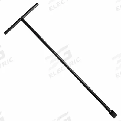 HYDRORAIN Steel Curb Key: For use with Curb Valve/Stop and Waste Valve/Water Meter - Sprinkler & Curb Keys