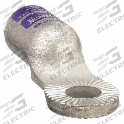 QUICKCABLE One-Hole Lug Compression Connector: Locking Lug, Crimp, Tin Plated Copper - Locking Lugs