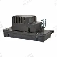FRANKLIN ELECTRIC Condensate Removal Pump: 115V AC, 7/16 gal Tank, 1/16 hp, 80 gph, 20 ft Max. Head (MPN 554221101). Key specifications — Nameplate Voltage: 115V AC; Brand: FRANKLIN ELECTRIC; Included Accessories: Safety Switch; Plenum Rated: Yes.
