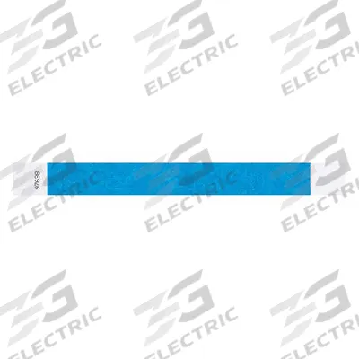 ID Wristband: No Legend, 10 in Overall Lg, 1 in Overall Wd, Tyvek, Blue - Security Wristbands