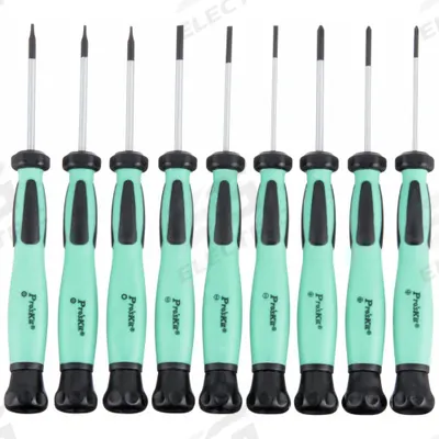ECLIPSE ESD Safe Precision Screwdriver Set: 1-10 Pieces, 9 Pieces, Security Torx Tip - ESD-Safe Precision Screwdriver Sets