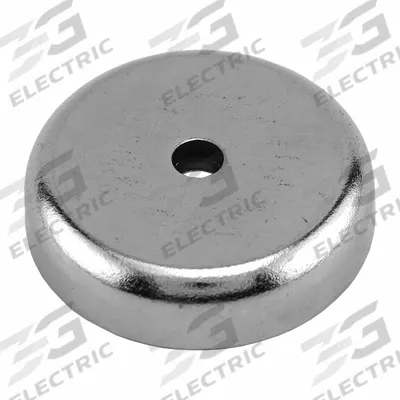 APPROVED VENDOR Rare Earth Magnet: Neodymium, 1 1/2 in Outside Dia, 0.221" Tap Size - Cup Rare Earth Magnets