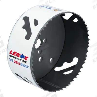 LENOX Hole Saw: 4 3/8 in Saw Dia., 3/5 Teeth per Inch, 1 1/2 in Max. Cutting Dp - Multi-Material-Cutting Hole Saws without Arbor