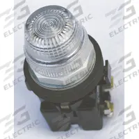 EATON Pilot Light: 30 mm Panel Mounting Size, Clear, LED, 120 V AC Max Volt Rating (Supply) (MPN HT8HBCL1). Key specifications — Series: HT800; Brand: EATON; Includes Push-To-Test: No Push-To-Test Included.