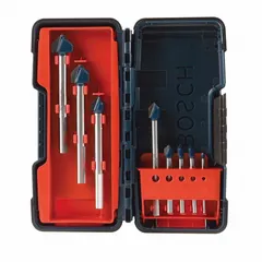 BOSCH Glass and Tile Drill Bit Set: 2 in_2 1/4 in_3 3/4 in_4 in Overall Lg, 8 Drill Bits (MPN GT3000). Key specifications — attr253610: Tile; attr277139: BOSCH.