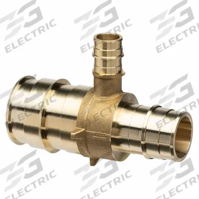 ZURN Barbed Tee: Brass, Expansion - Expansion Brass Barbed Tube Fittings