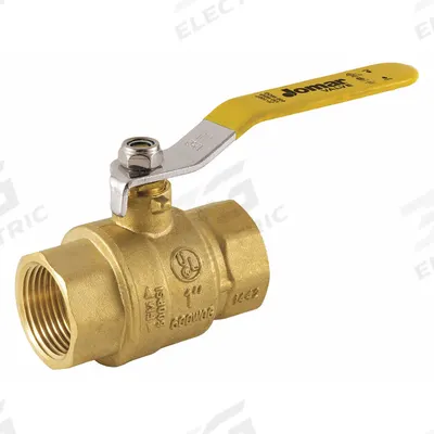 JOMAR VALVE Manual Two-Way Ball Valve: 3/8 in, Brass, Straight, FNPT x FNPT - Brass Ball Valves