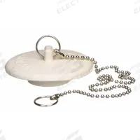 APPROVED VENDOR Drain Stopper: 3 in Overall Dia, Rubber, White, Push and Pull, 2 in Fits Drain Size (MPN 1PPJ2). Key specifications — Material: Rubber; Color: White; Brand: APPROVED VENDOR; Application: Sink.
