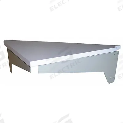 PRO-LINE Workstation Corner Unit: 30 in Overall Wd, 30 in Overall Dp, Gray - Corner Connectors