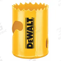 DEWALT Hole Saw: 1 9/16 in Saw Dia., 4/5 Teeth per Inch, 1 3/4 in Max. Cutting Dp, Bi-Metal (MPN DAH180025). Key specifications — attr1098070: 4/5; attr1098087: DEWALT; attr1098073: 5/8"-18.