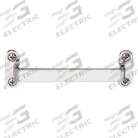 SUGATSUNE Pull Handle: Unthreaded Holes, Stainless Steel, Silver, 3.8 mm x 20 mm Screw Size (MPN FT-120). Key specifications — Brand: SUGATSUNE; Projection Type: Non-Recessed; Material: Stainless Steel; Finish: Mirror; Color: Silver; Folding Type: Fixed; Mounting Type: Unthreaded Holes; Screw Size: 3.8 mm x 20 mm.