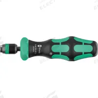 WERA TOOLS Bitholding ratcheting screwdriver: Hex Tip, 1/4 in Tip Size, 1/4 in, 140 mm Overall Lg (MPN 05051494001). Key specifications — attr1205339: 1/4 in; attr1205303: WERA TOOLS.