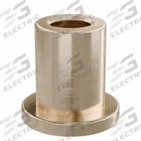 Flanged Sleeve Bearing: Bronze, SAE 841, 4 mm Bore, 7 mm OD, 10 mm Lg, -35°F to 300°F, 10 PK (MPN FFM0407-10B). Key specifications — System of Measurement: Metric; Material Grade: SAE 841; Flange Type: Flanged; Brand: OILITE.