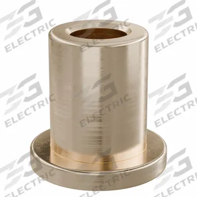 OILITE Flanged Sleeve Bearing: Bronze, SAE 841, 4 mm Bore, 7 mm OD, 10 mm Lg, -35°F to 300°F - Lubricated General Purpose Metallic Flanged Sleeve Bearings
