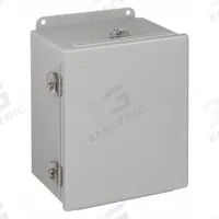 HOFFMAN Enclosure: Steel, 14 in x 12 in x 6 in, NEMA 12/13/4, Solid Cover, Hinged (MPN A1412CHNF). Key specifications — Closure Method: Clamps; Brand: HOFFMAN; Knockouts: Not Included.