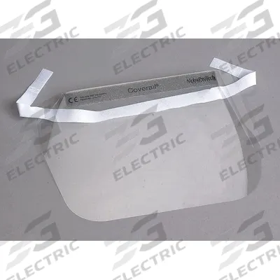 ALPHA PROTECH Face Shield: Anti-Fog, Secondary Flip Down Shaded Visor Not Included, Clear - Pre-Assembled Disposable Full Face Shields