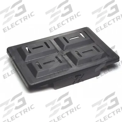 GROTE Battery Tray: 11 in Overall Lg, Vinyl Coated Steel - Battery Trays