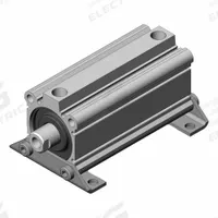 SMC Compact Cylinder: 50 mm Bore Dia, 100 mm Stroke Lg, Foot Mounting, Aluminum, Magnetic Piston (MPN CDQ2L50TN-100DZ). Key specifications — attr946022: Foot; attr946024: Single Rod; attr946038: CQ2; attr1123057: Rotating Rod; attr945997: SMC.
