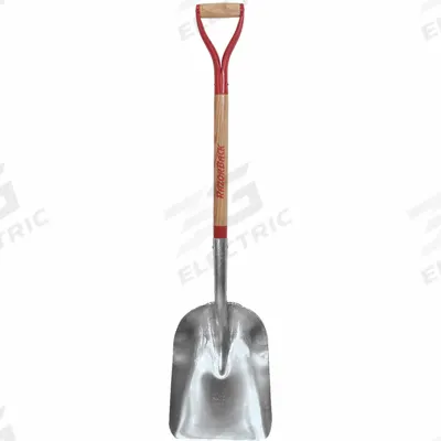 RAZOR-BACK Scoop Shovel: 0 Ribs, Aluminum, #2 Blade Size, 11 in Blade Wd, 13 1/2 in Blade Lg - Standard Scoop Shovels