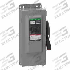 SCHNEIDER Safety Switch: Non-Fusible, 100 A, Three Phase, 600V AC/DC, Galvanized Steel, Indoor (MPN VHU363AWKGL). Key specifications — attr867131: SCHNEIDER.