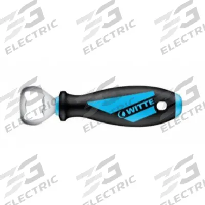 WITTE Bottle Opener: Manual, Black/Blue, 6 in Overall Lg - Bottle Openers