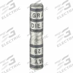 APPROVED VENDOR Open Barrel Splice: 4 AWG Wire Size, Gray Code, 1.77 in, Copper Barrel, 29 Die (MPN 22EZ32). Key specifications — Die Code: 29; Brand: APPROVED VENDOR; Color Code: Gray.