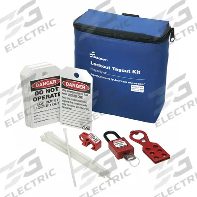 ABILITY ONE Lockout/Tagout Kit: Electrical, Keyed Different Padlocks - Portable Electrical Lockout Kits