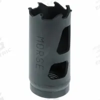 MORSE Hole Saw: 1 3/8 in Saw Dia., 2/3 Teeth per Inch, 1 15/16 in Max. Cutting Dp, Carbide Tipped (MPN MHSTK22). Key specifications — attr1098070: 2/3; attr1098087: MORSE; attr1098073: 5/8"-18.