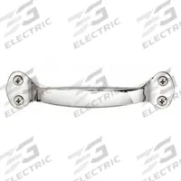 MONROE PMP Pull Handle: Unthreaded Holes, Zinc, Silver, 1/4 in Screw Size, 0.63 in (MPN PH-0252). Key specifications — Brand: MONROE PMP; Projection Type: Non-Recessed; Material: Zinc; Finish: Bright Chrome; Color: Silver; Folding Type: Fixed; Mounting Type: Unthreaded Holes; Screw Size: 1/4 in.