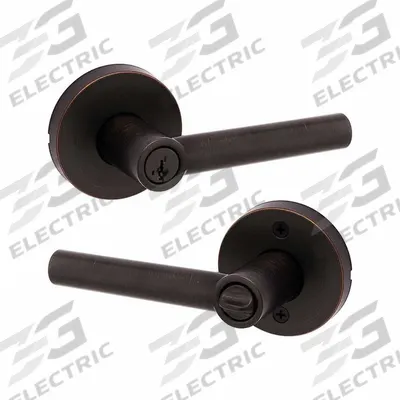 KWIKSET Door Lever Lockset: Office Lever Locksets, Bronze