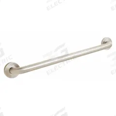 SPEAKMAN Wall Grab Bar: Straight, 48 in Lg, 1 1/4 in Dia, Stainless Steel, Brushed, SPEAKMAN (MPN SA-1009-48-BN). Key specifications — Brand: SPEAKMAN; Mount Orientation: Right-Hand.