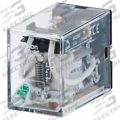 OMRON General Purpose Relays: Socket Mounted, 24V DC, DPDT, 8 Pins/Terminals, D Socket (MPN LY2ZN-DC24). Key specifications — Brand: OMRON; Base Type: Square; Mounting Style: Plug-In; Electrical Connection: Plug-In; Manufacturer Part Number: LY2ZN-DC24; Series: LY.
