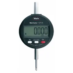 MAHR Digital Indicator: 0 in to 0.5 in /0.001 mm to 12.7 mm, Inch/Metric, 0.015 mm Accuracy, IP52 (MPN 4336020). Key specifications — attr1184065: MAHR; attr1184072: 0.015 mm; attr1184084: 58 mm.
