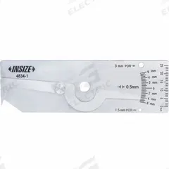 INSIZE WELDING GAGE: Millimeter, 1 mm_1/2 mm Unit of Measure Increments (MPN 4834-1). Key specifications — Measurement Functions: Undercut Depth; Display Units of Measure: Millimeter; Manufacturer Part Number: 4834-1; Brand: INSIZE.