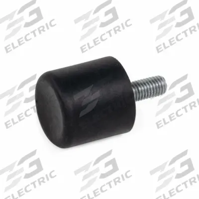 JW WINCO Concave Bumper: Cylindrical, Natural Rubber, Male x Non-Threaded Style - Male x Non-Threaded Vibration-Isolating Mounts