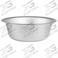 APPROVED VENDOR Sponge Basin: Stainless Steel, 272 oz Capacity, 14 1/2 in Overall Dia, Silver (MPN 87360). Key specifications — Color: Silver; Brand: APPROVED VENDOR; Material: Stainless Steel.