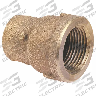 NIBCO Sweat Fitting Adapter: 1 1/4 in CTS x 3/4 in Pipe, Cup x FNPT, Bronze (MPN 703R 11/4X3/4) - Cast Copper & Bronze Tube Fittings