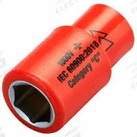 ITL Insulated Socket: 1/4 in Drive Size, 13 mm/33/64 in Socket Size, 1 5/8 in Overall Lg, 6-Point (MPN 07218). Key specifications — attr1204321: Not Tether Capable; attr1204320: Chrome; attr1204316: ITL.
