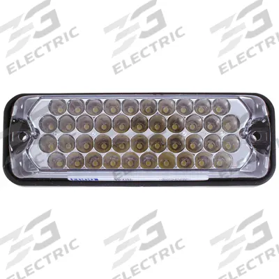 ECCO Directional Lamp: Perimeter Flashing Warning Light, White, 2 1/8 in Overall Wd - Vehicle Perimeter Flashing Warning Lights