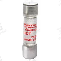 Solar Fuse: DCT Series, Fast-Acting, 25 A, 1,000 V DC (MPN DCT25-2). Key specifications — Series: DCT; Brand: MERSEN; Voltage Compatability: AC/DC.