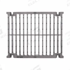 ZURN Grate: C, Rectangular, Slotted, 16 1/4 in Overall Wd, 20 in Overall Lg, 2 1/8 in Overall Ht (MPN P874-12-DGC). Key specifications — Color: Gray; Brand: ZURN; Finish: Unfinished; Grate Surface Type: Slotted.